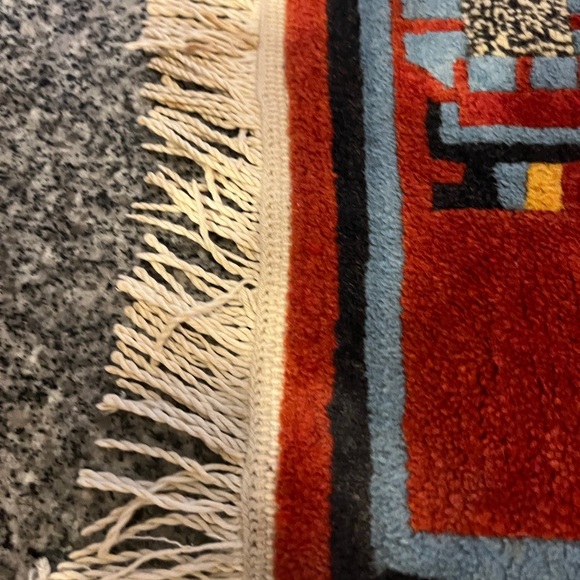 Turkish Style Red and Gray Rug - Picture 9 of 9